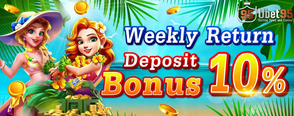 Ubet95 - Weekly Return 10% Deposit Bonus - Banner - Ubet95a