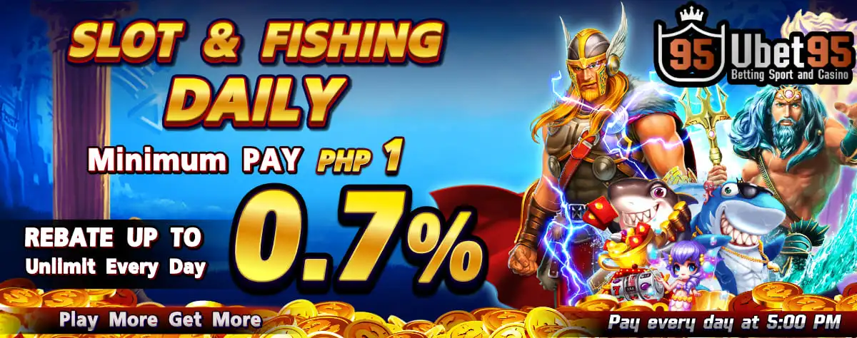 Ubet95 - Ubet95 Slot & Fishing Daily Rebate - Cover - Ubet95a